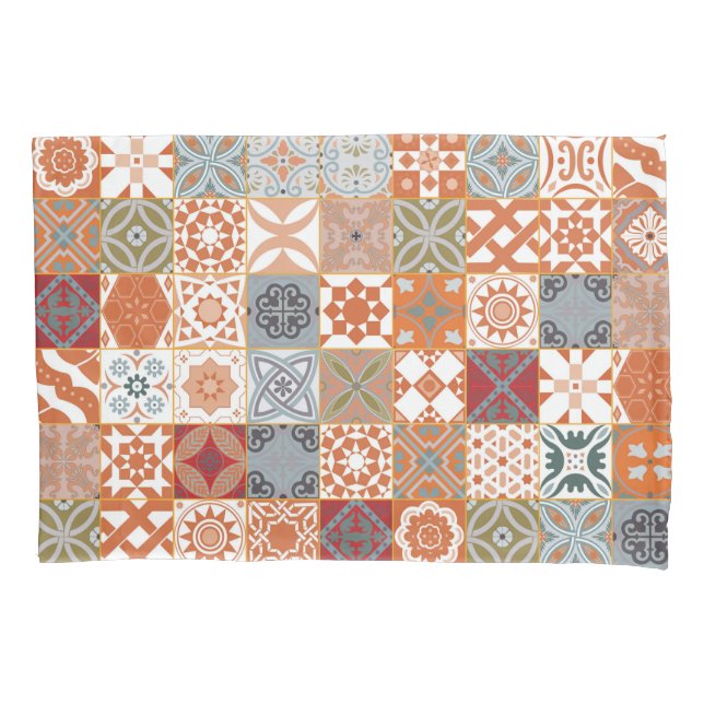 Azulejo marroquino laranja (Frente)