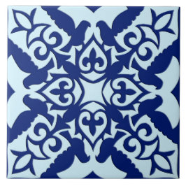 Azulejo marroquino - marinho e azul claro