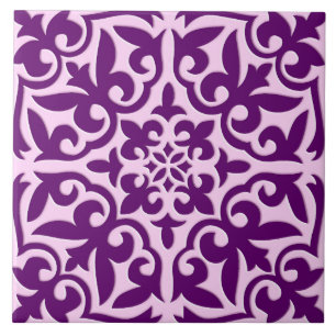 Azulejo marroquino - roxo e orquídea