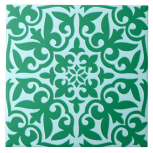Azulejo marroquino - turquesa e aqua