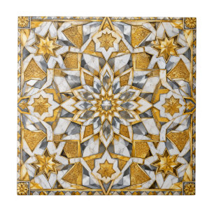 Azulejo marroquino Zellige em cerâmica