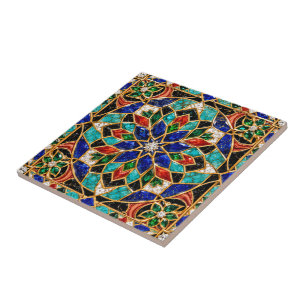 Azulejo marroquino Zellige em cerâmica