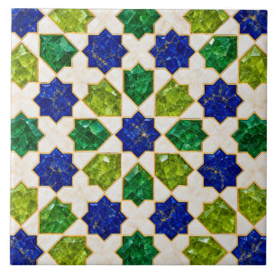 Azulejo marroquino Zellige em cerâmica