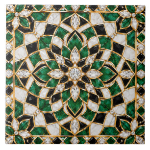 Azulejo marroquino Zellige em cerâmica