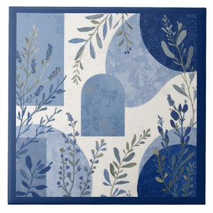 Azulejo Mediterrâneo Azul Botânico