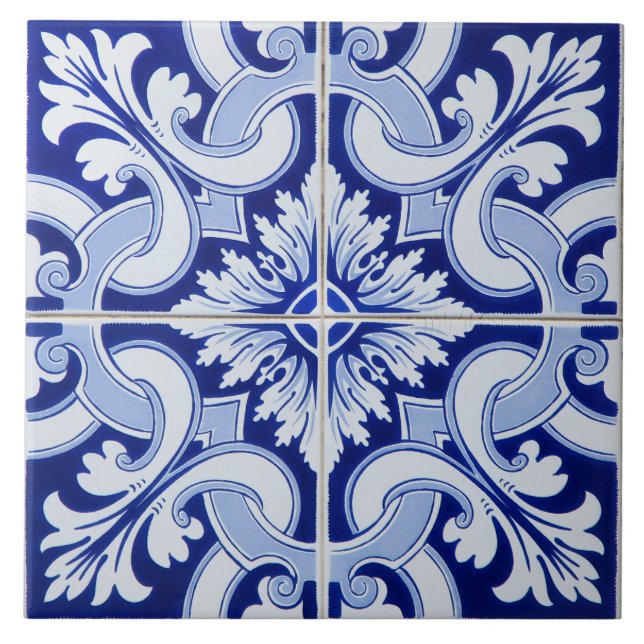 Azulejo — Mediterrâneo Azul Branco (Frente)