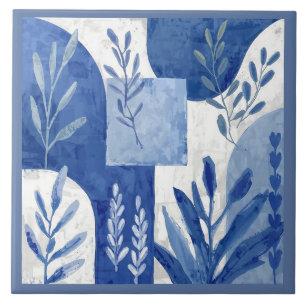 Azulejo Mediterrâneo Azul Branco