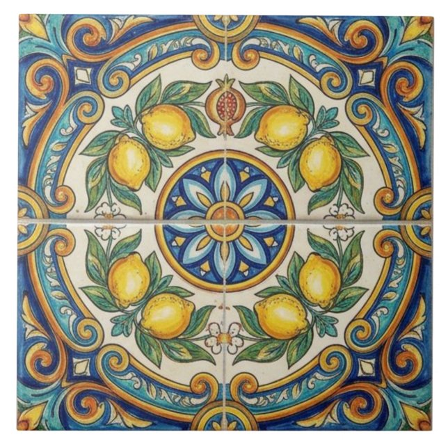 Azulejo Mediterrâneo da Costa Amalfitana (Frente)