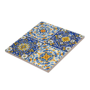 Azulejo Mediterrâneo Florido