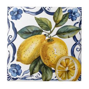 Azulejo Mediterrâneo Limão Português