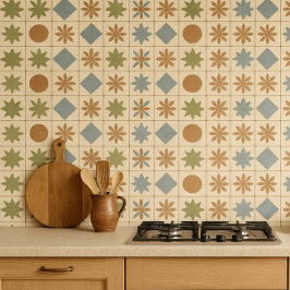 Azulejo Mediterrâneo Terracotta Bloom