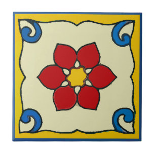 Azulejo mexicano da poinsétia