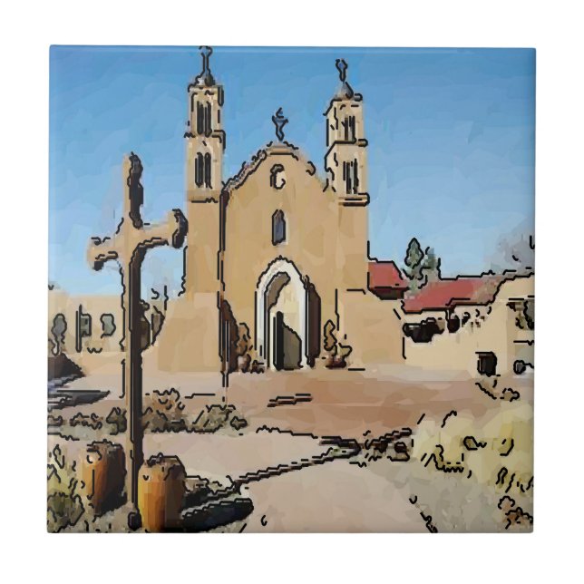 Azulejo Mexicano, Missão Espanhola Antiga (Frente)