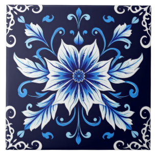 azulejo midnight bloom