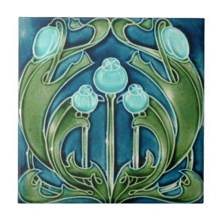 Azulejo - Mirtilos Art Nouveau