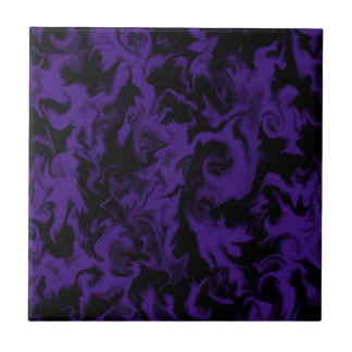 Azulejo misturado roxo & preto escuro da cor