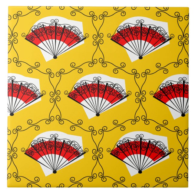 Azulejo Multi-cerâmico com ventilador espanhol (Frente)