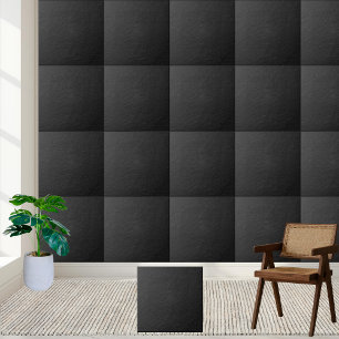 Azulejo na moda Black Faux Leather Cerâmica