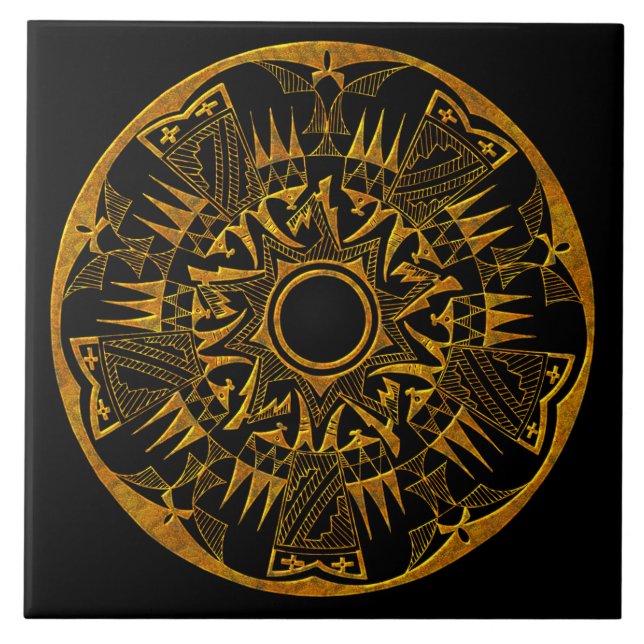 Azulejo Native American 1 (Frente)