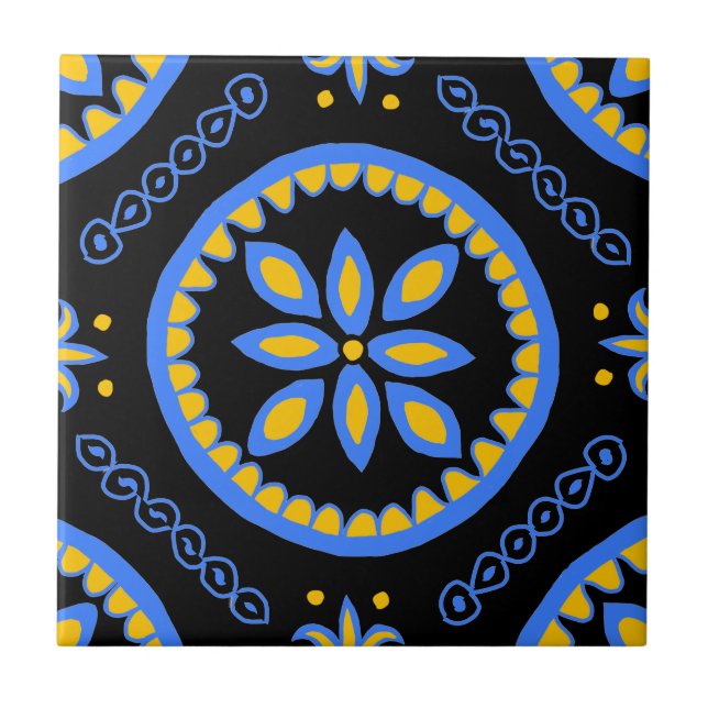 Azulejo Negro Talavera (Frente)