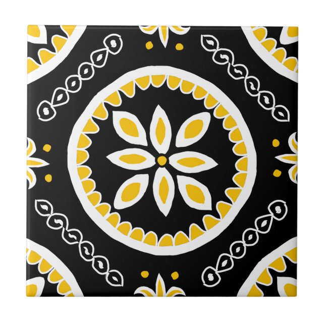 Azulejo Negro Talavera (Frente)