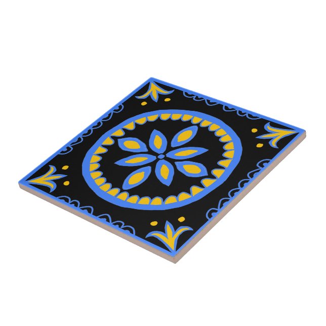 Azulejo Negro Talavera (Lateral)