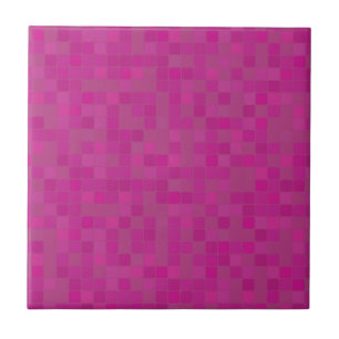Azulejo no teste padrão de mosaico fúcsia