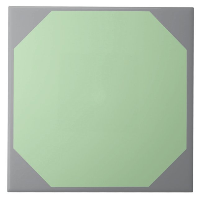 Azulejo Octogonal Verde Vintage Atemporal (Frente)