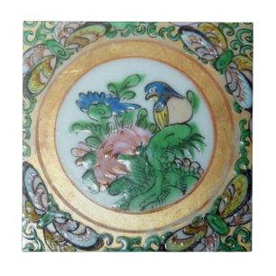 Azulejo oriental de Backsplash da característica