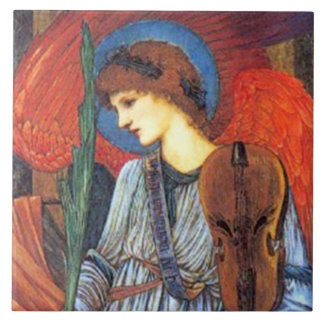 Azulejo ou Trivet da arte do Natal de Burne-Jones