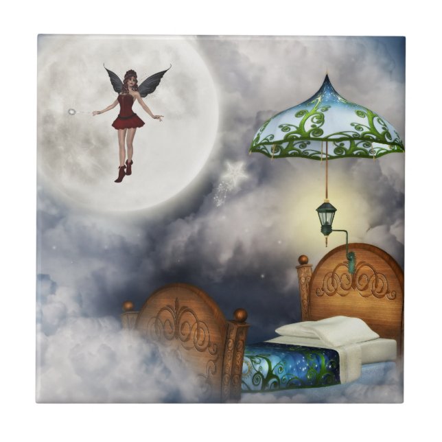 Azulejo ou Trivet da fada de dente (Frente)