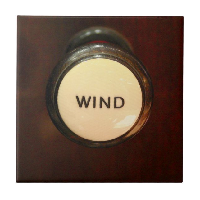 Azulejo ou trivet da parada do vento do órgão (Frente)