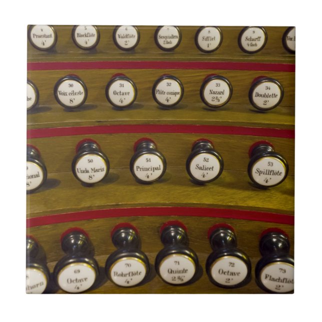 Azulejo ou trivet das paradas de órgão (Frente)