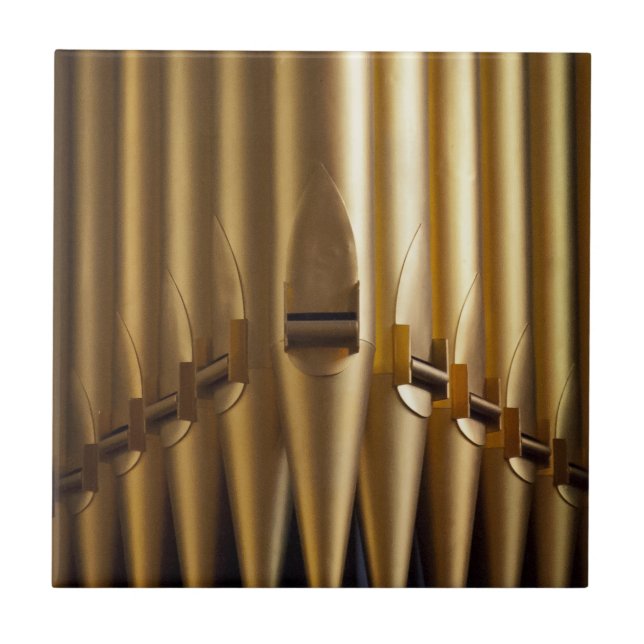 Azulejo ou trivet das tubulações de órgão (Frente)