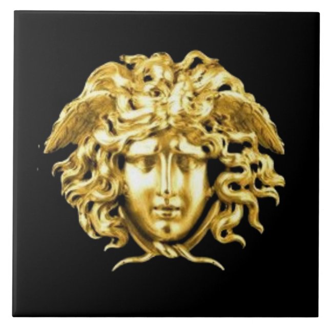 Azulejo ouro Medusa Wall (Frente)