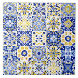 Azulejo Padrão de Telha Cerâmica Portuguesa