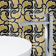 Azulejo Padrão Dourado Céltico Céltico Nó Invisíve