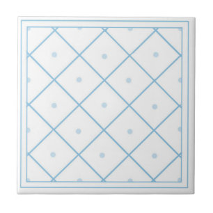 Azulejo padrão marroquino azul e branco