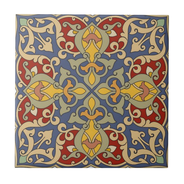 Azulejo - Padrão Tradicional Arabesco (Frente)