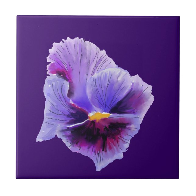 Azulejo Pansy Roxo (Frente)