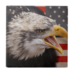 Azulejo patriótico da imagem de Eagle