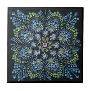 Azulejo Peacock Dot Mandala