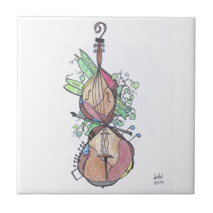 azulejo pequeno: violoncelo