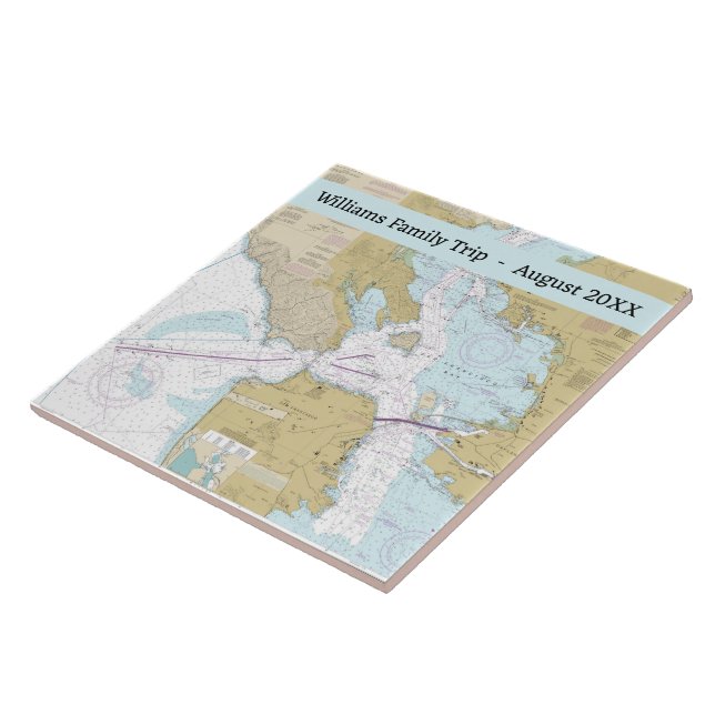 Azulejo Personalizado do Gráfico Yacht de São Fran (Lateral)