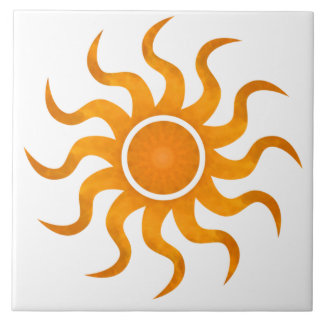 Azulejo personalizável Blask Sun - Grande