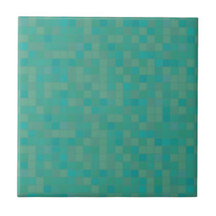Azulejo pixelated verde do mosaico