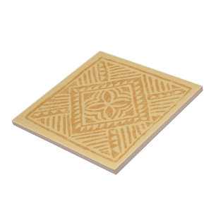Azulejo polinésio Trivets do diamante do Tapa