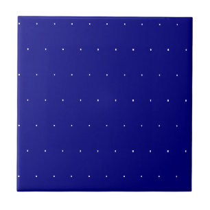 Azulejo Pontilhado de Azul e Branco