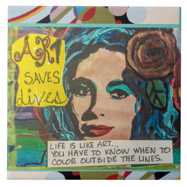 Azulejo/porta copos/trivet (Frente)