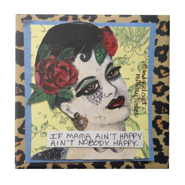 Azulejo/porta copos/trivet (Frente)